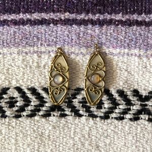 Silver and Stone Earrings